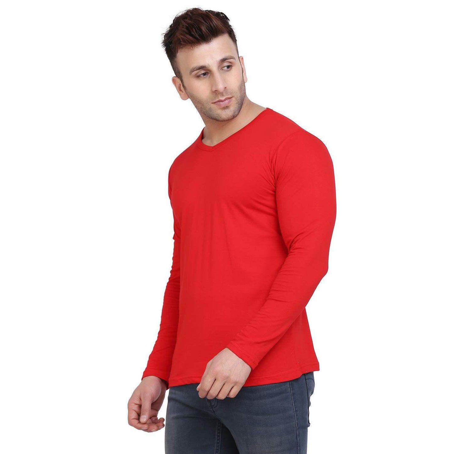 Men's Pack Of 5 Full Sleeves Round Neck T-shirt FDFS5RT1