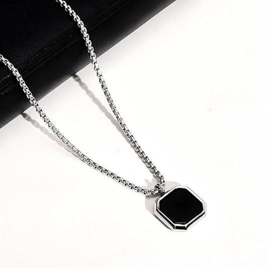 Men's Silver Plated Chain With Pendant